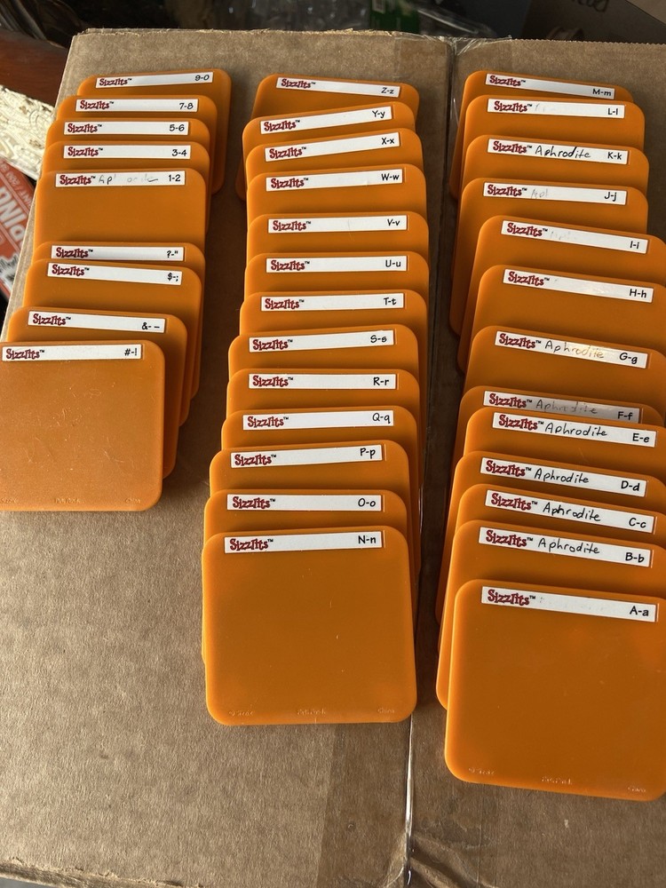 Sizzix Alphabet Dies Aphrodite Complete Set