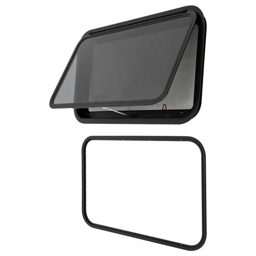 RV Exit Window Rectangular Venting Window Push Out Glass Camper Window 30-40°