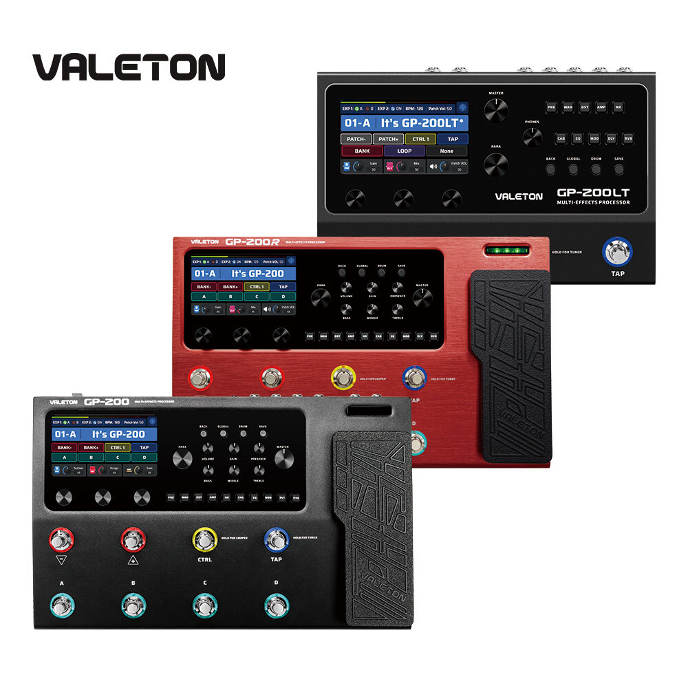 Valeton GP-200 Guitar Bass Amp IR Cabinet FX Loop Expression Effects Processor