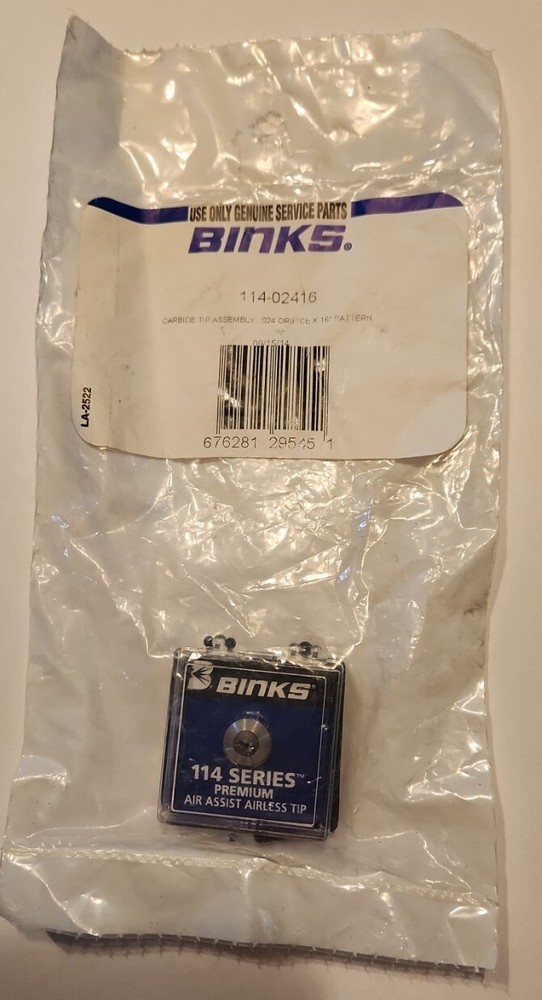Binks 114-02416 Tip Assembly, .024 x 16"
