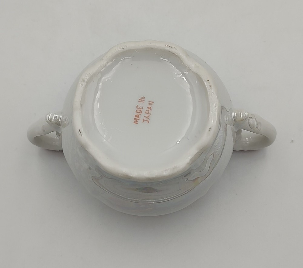 Japan Opulescent Lusterware Sugar Bowl with Lid Replacement