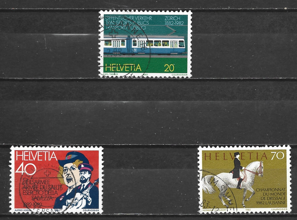 SWITZERLAND - 1982 Anniversaries - USED SET.