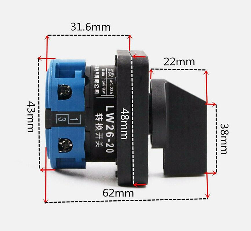 Milling Machine Forward Reverse One Period Universal Switch For Bridgeport Part