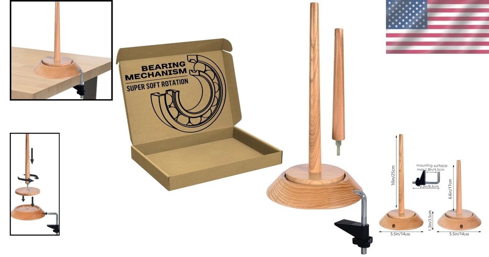 Versatile Yarn Spool Rack - 22 lb Capacity with Effortless Assembly & Stability