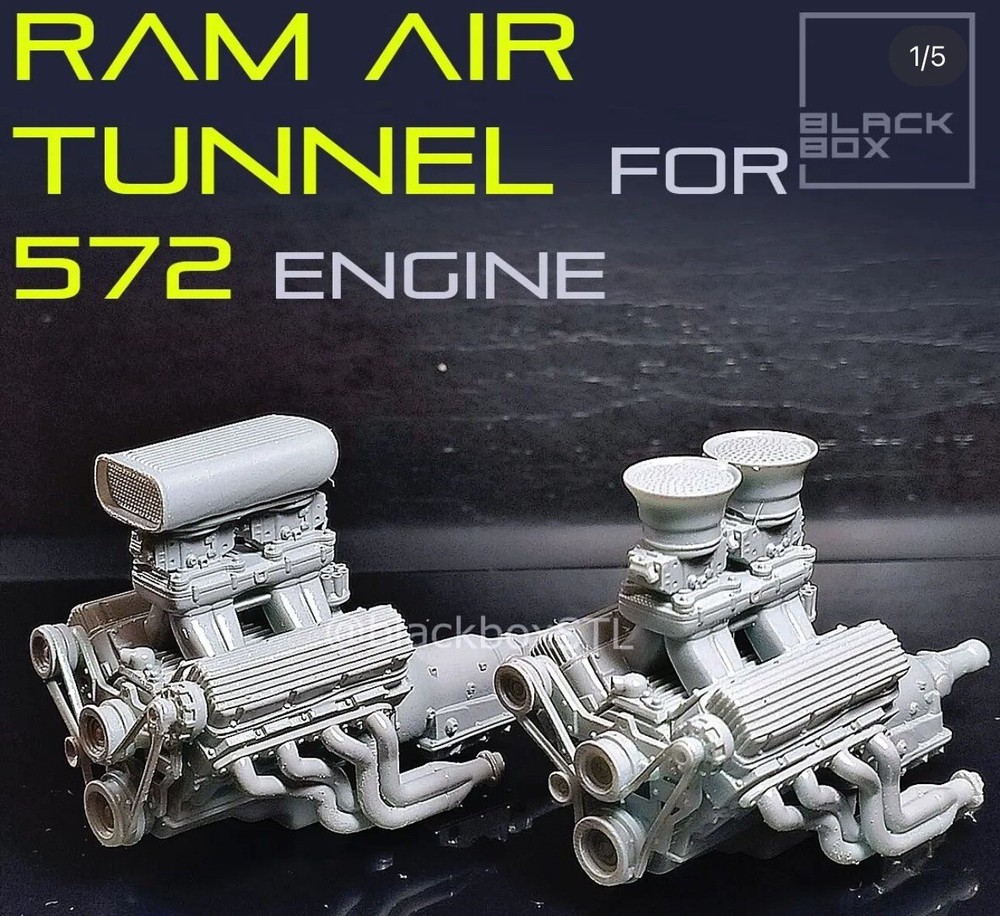 1/24 Scale 3d Resin Chevy 572 Tunnel Rame