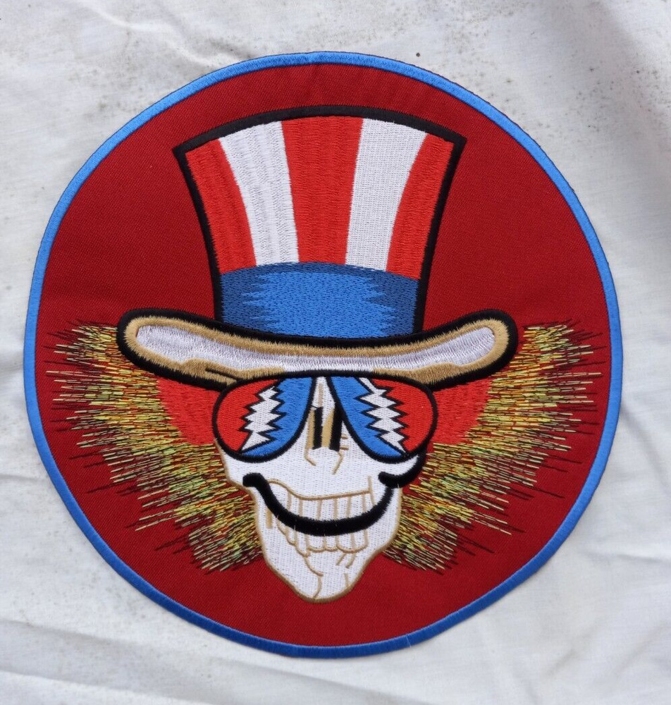 The Grateful Dead  Uncle Sam Embroidered  Large 9.1/2" x 9.1/2" Round Back Patch