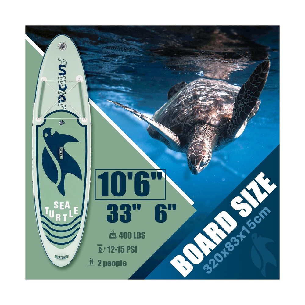 FunWater Inflatable Stand Up Paddle Board with Premium SUP Paddleboard Access...