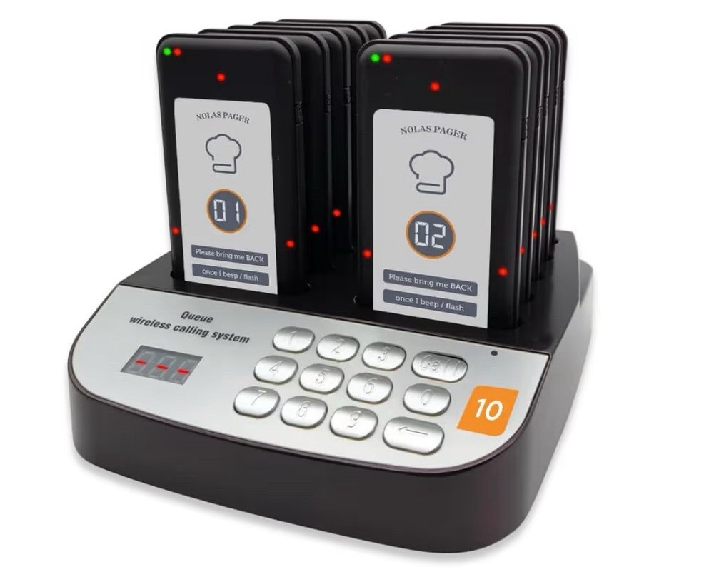 Lineup Waiting Queue Pagers for Restaurants Paging System Coast Buzzer Beep B...