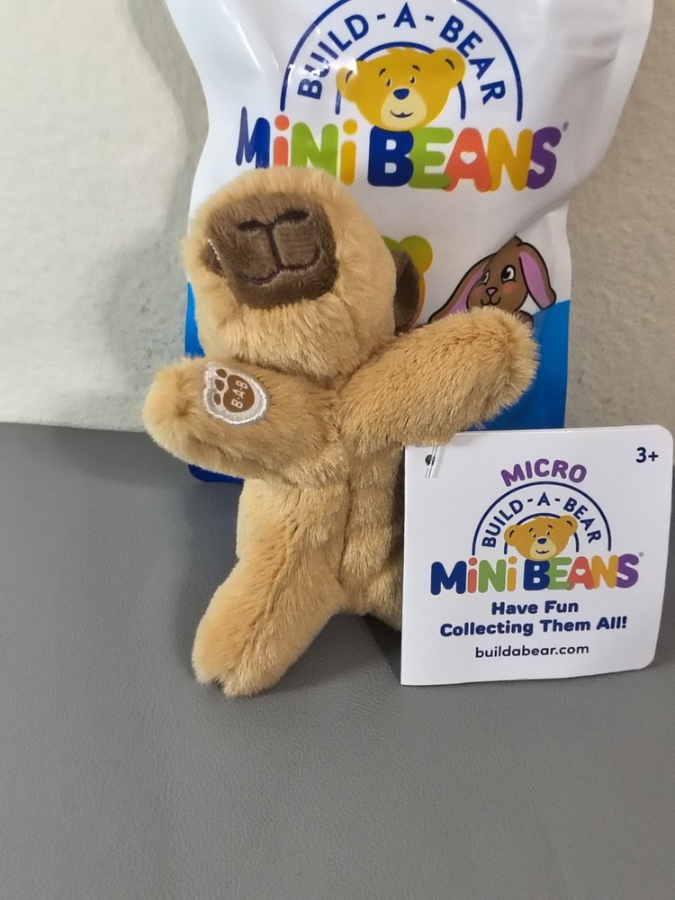 BUILD A BEAR WORKSHOP Mini Beans Capybara Stuffed Animal Plush NWT