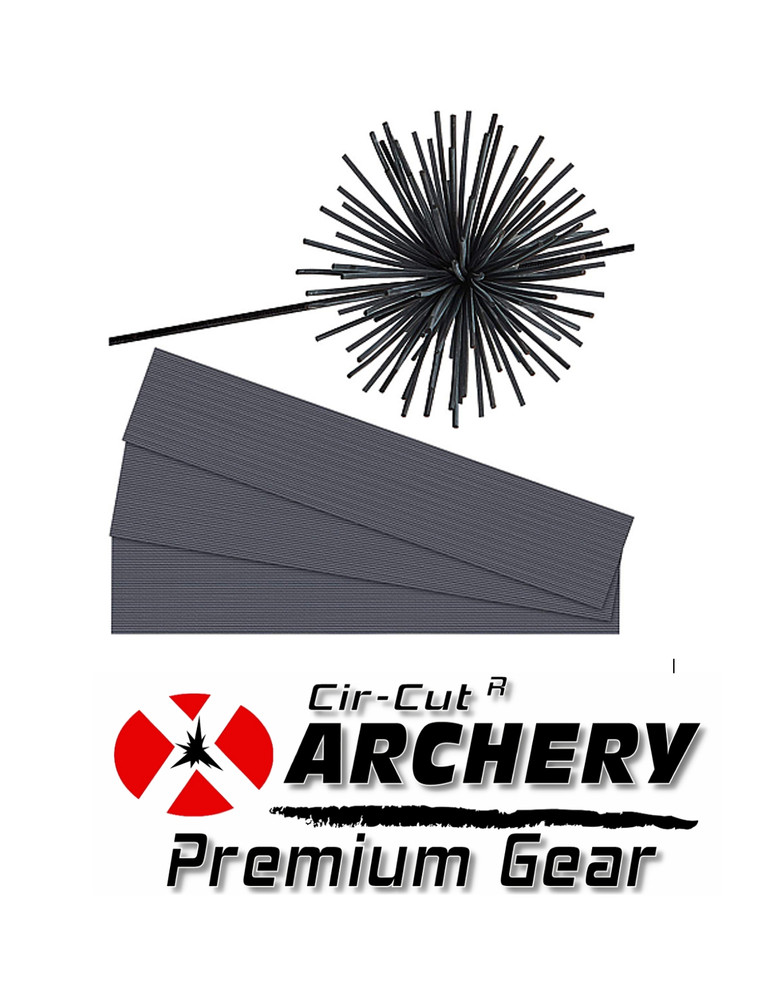 60" BLACK HUNTER BOW String KIT - 4 SILENCERS - WAX - REST & NOCK POINT 14ST-57"