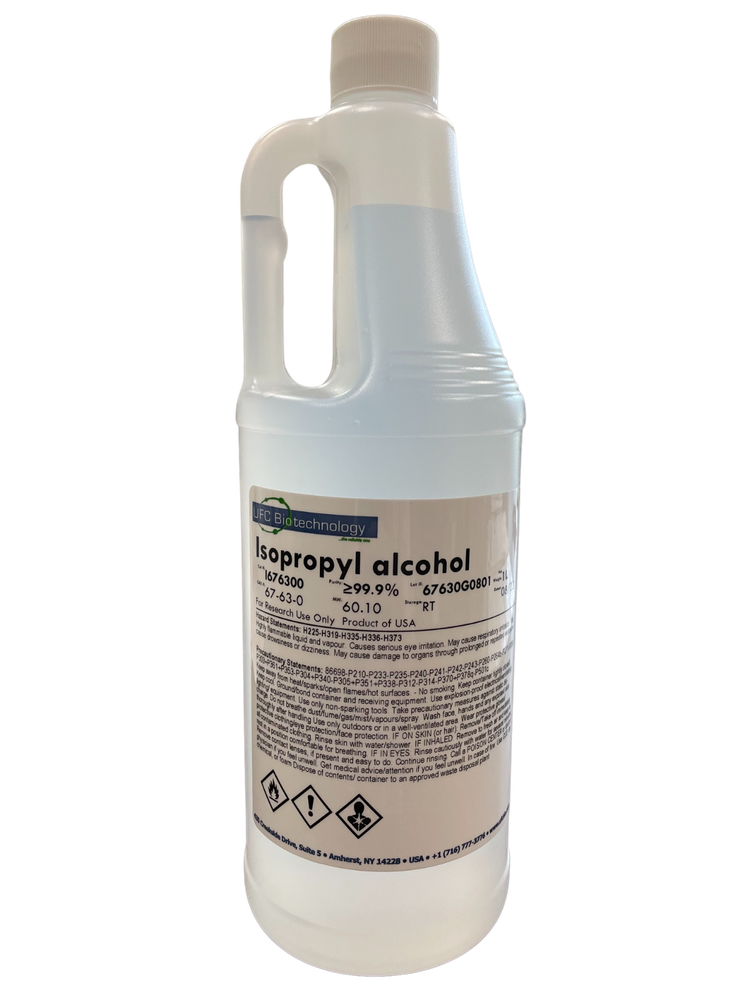 99.99+% Isopropyl Alcohol Technical Grade IPA - 1 Liter