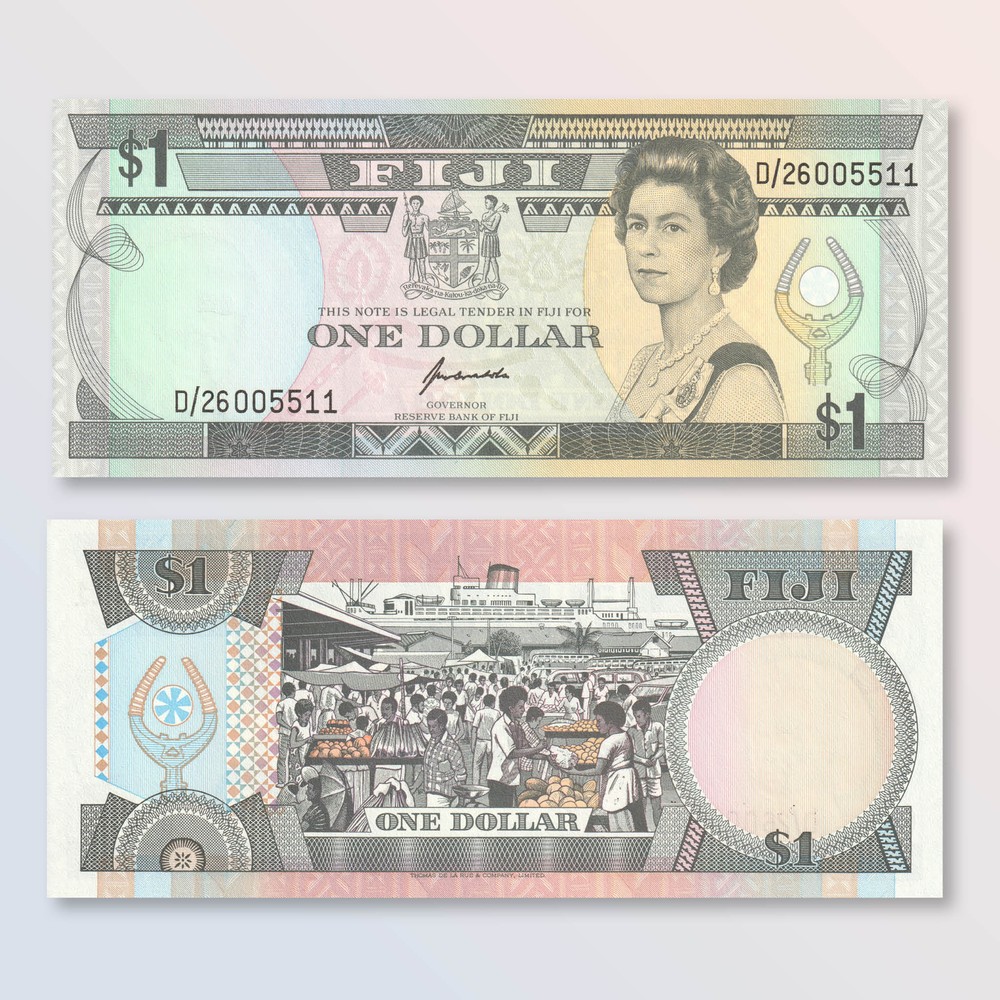 Fiji 1 Dollar, 1993, B501b, P89a, UNC