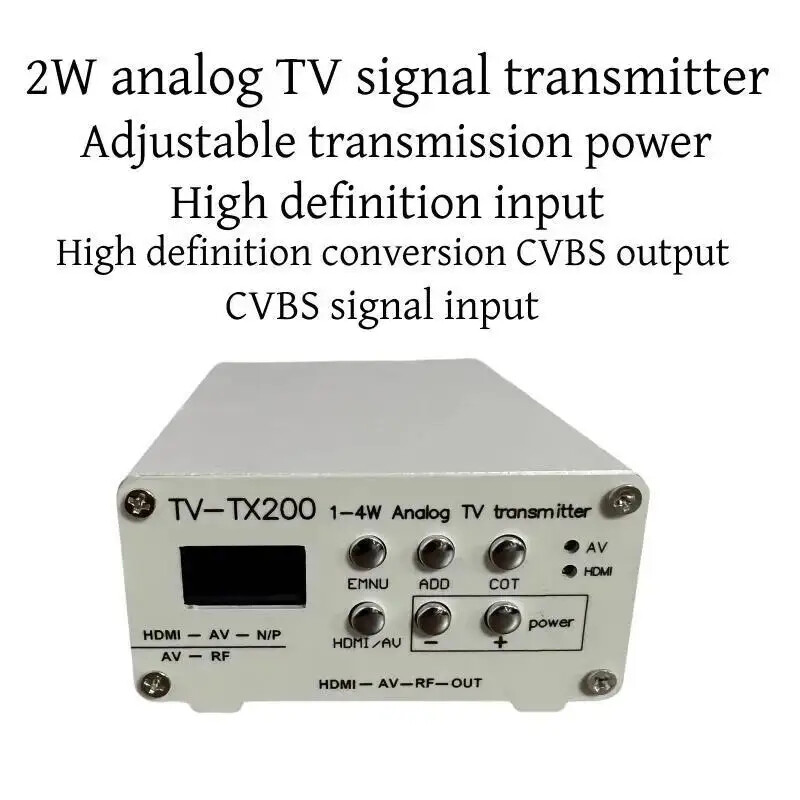 VHF/UHF Analog TV Transmitter Support HD/AV Input Analog Signal Transmitter
