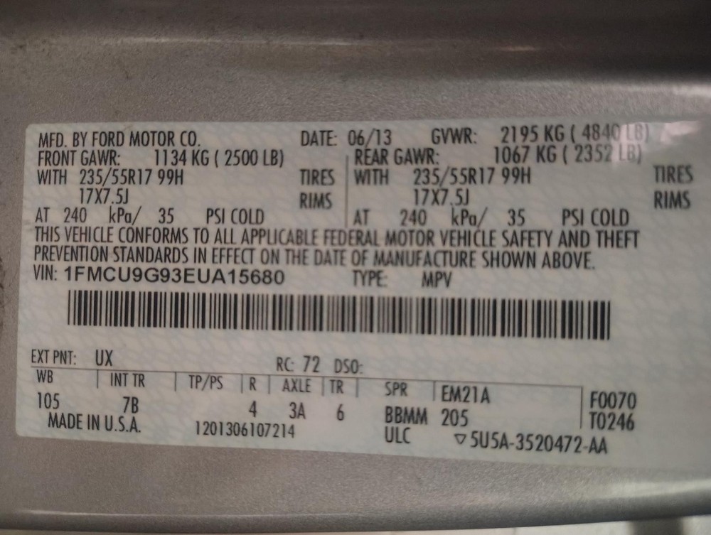 Used A/C Selector Switch fits: 2014 Ford Escape Front manual temperature control