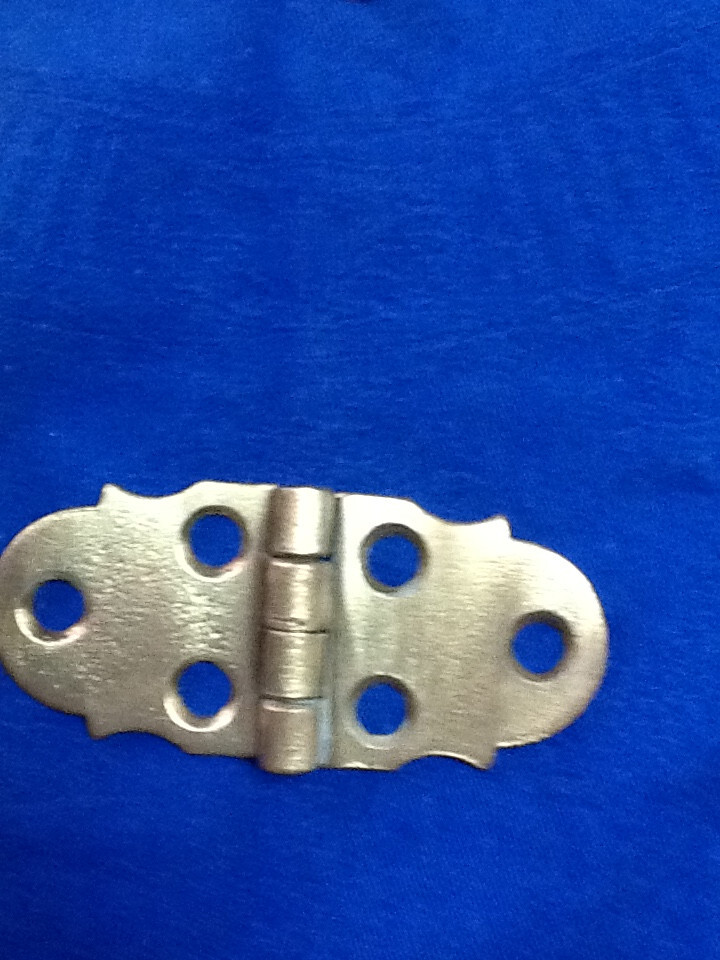 3 ASSORTED VINTAGE SOLID BRASS HINGES 051824g