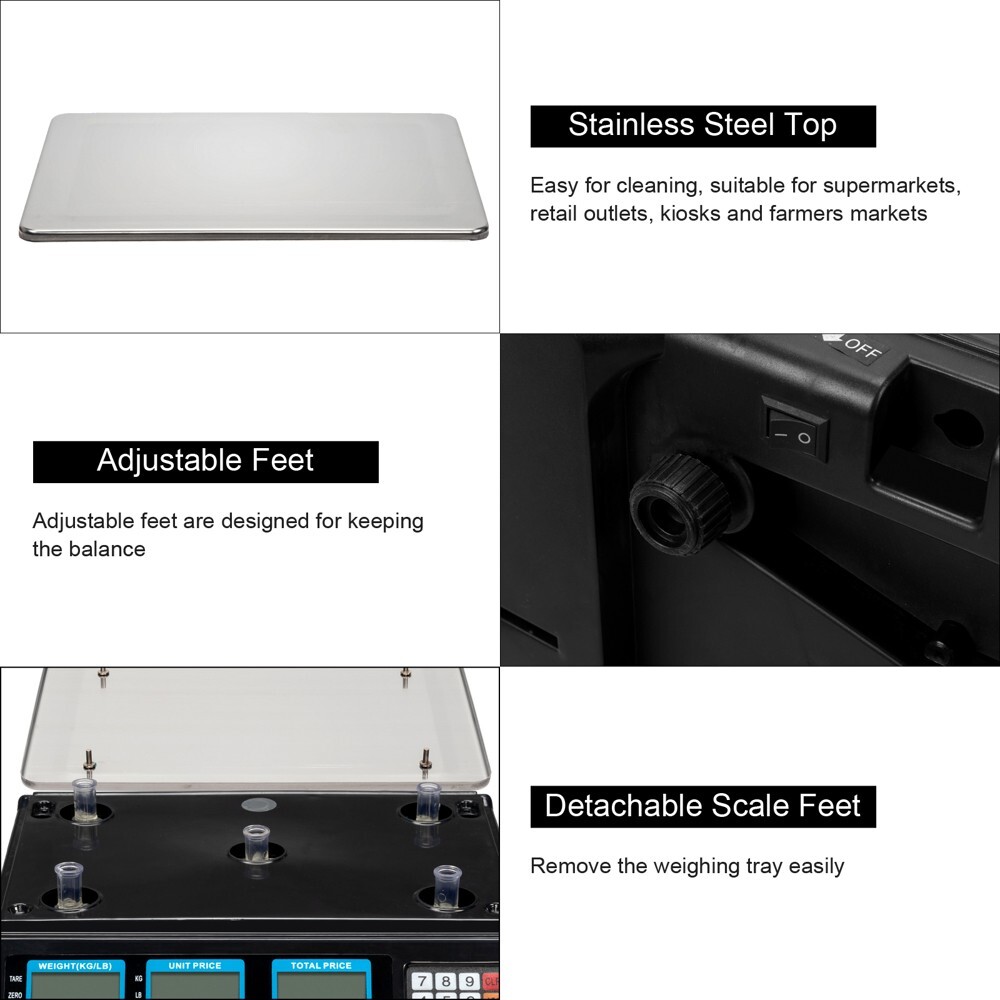 Digital Weight Scale Price Computing Machine Retail Count Multipurpose Kitchen