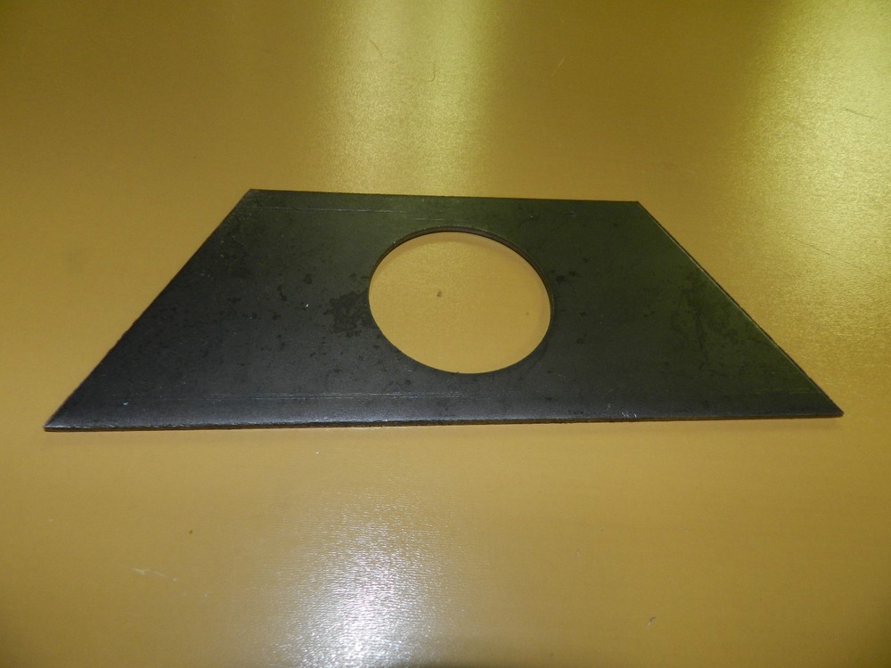 A-Frame Trailer Jack Bottom Support Plate 2k & 5K, Steel Raw material unpainted