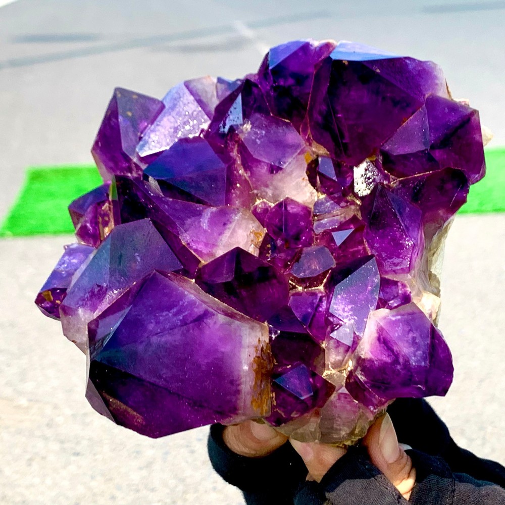 4.6LB Natural Amethyst geode quartz clustercrystal specimen Healing