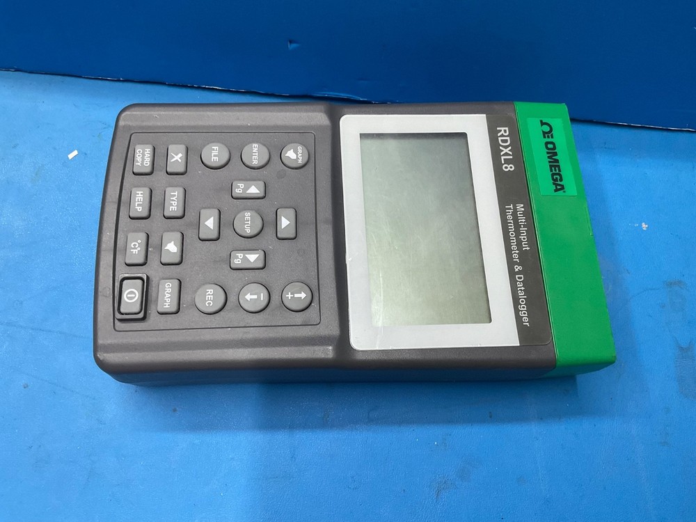 Omega RDXL8 Multi input Thermometer & Datalogger USED AS IS…#…