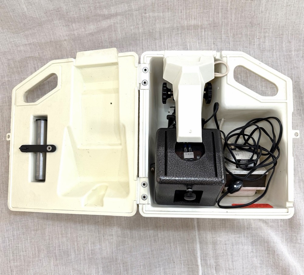Bioscope Manufacturing Model 500 Microprojector In Case - Lights Up