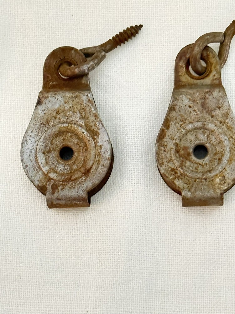2 Vintage Pulleys