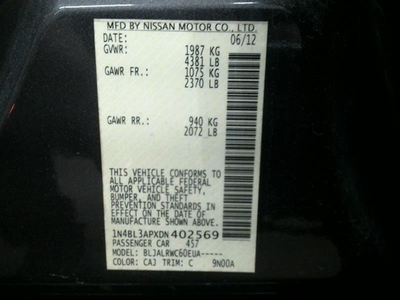 ALTIMA 2013 High Mounted Stop Light 104559854