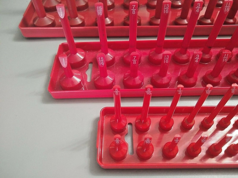 3 Socket Organizer Trays / Rack Storage / Holder Set, 1/4" 3/8" 1/2" Dr *S.A.E.*