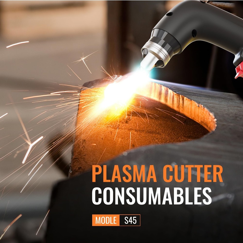 S45 Plasma Cutter Accessory Kit, Suitable for Most Low-Frequency Welding Torc...