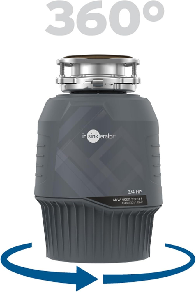 Insinkerator EVOLUTION 0.75HP 3/4 HP, Advanced Series EZ Connect Continuous Feed