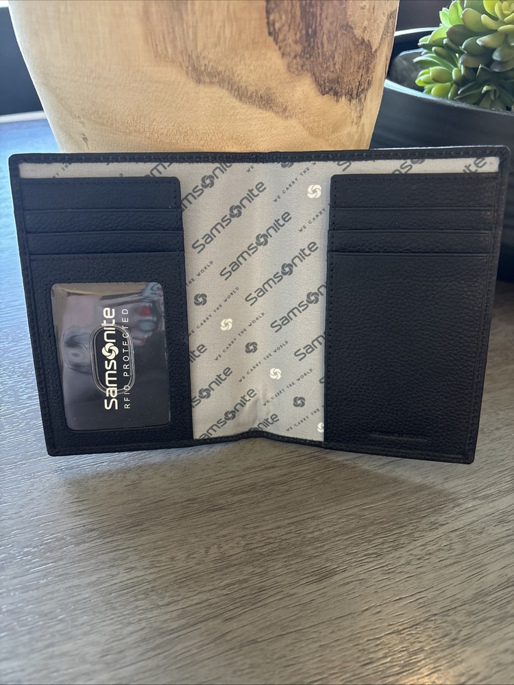 Samsonite RFID Passport Wallet, Black, One Size