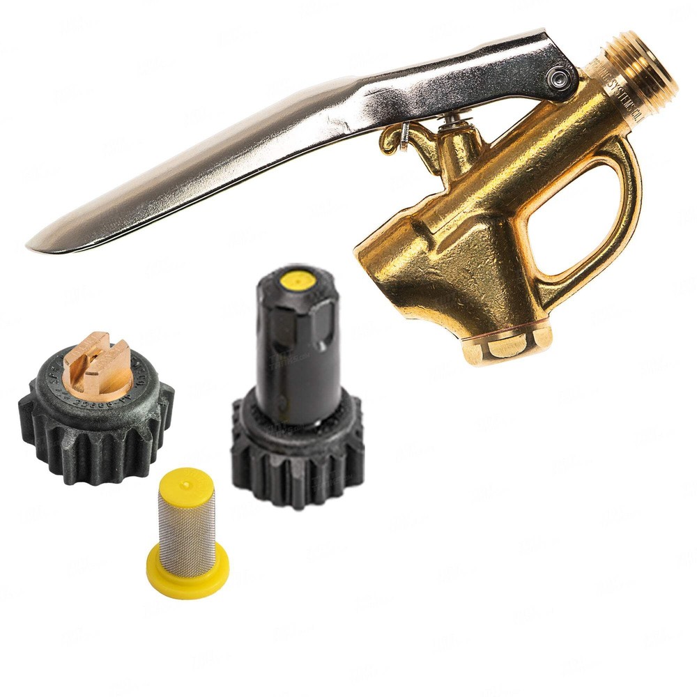 Heavy Duty Brass Spray Gun with Filter and Nozzle Set