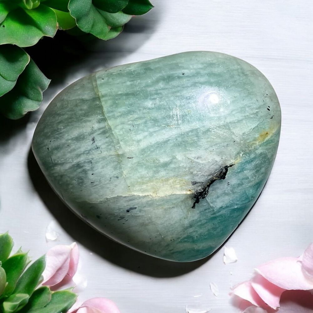Amazonite Heart Carving (5)