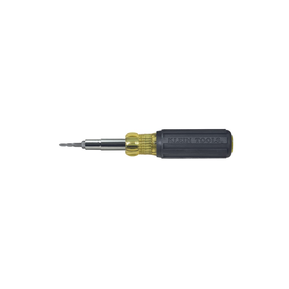Klein Tools 32517 Multi-Bit Screwdriver / Tap Tool with 6 Common Tap Sizes