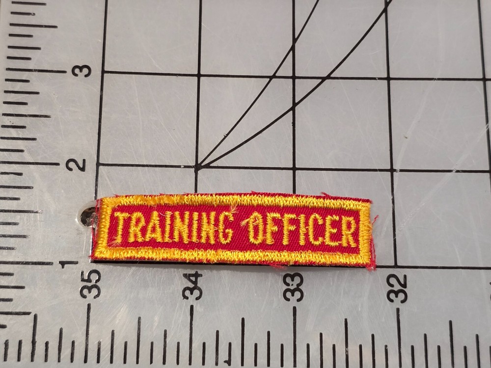 Original Patch Training Officer Tab Cut Edge 3076