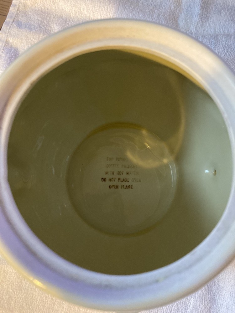 Vintage Enterprise Ceramic Coffee Pot