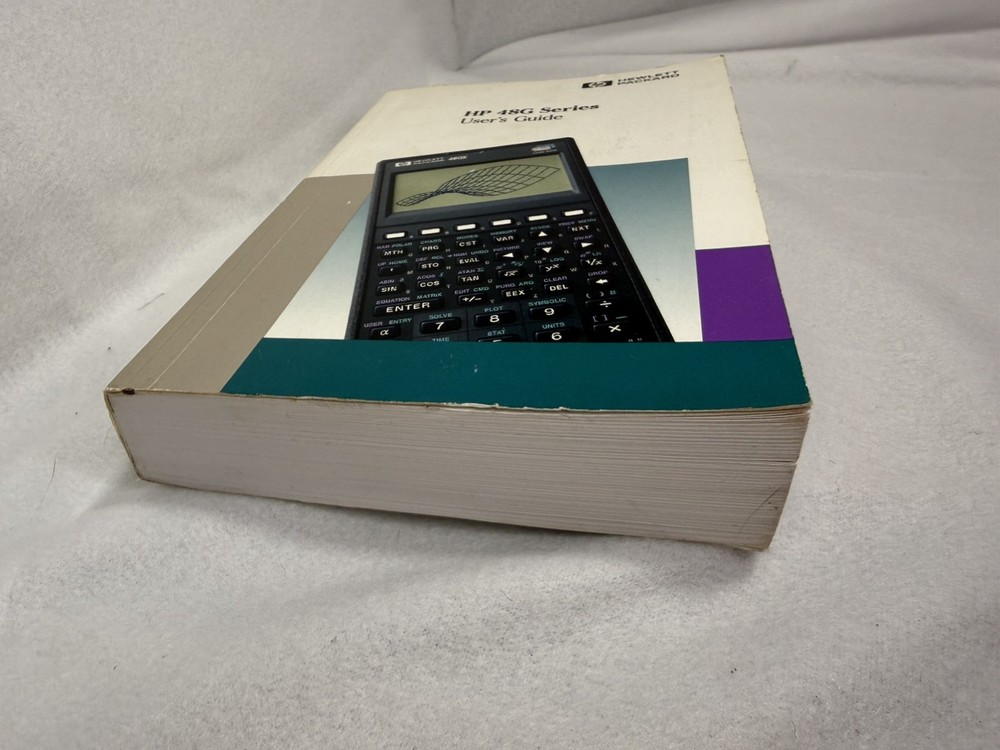 Hp 48g Series Advanced User's Reference Manual. Book Only. 48GX Hewlett Packard.