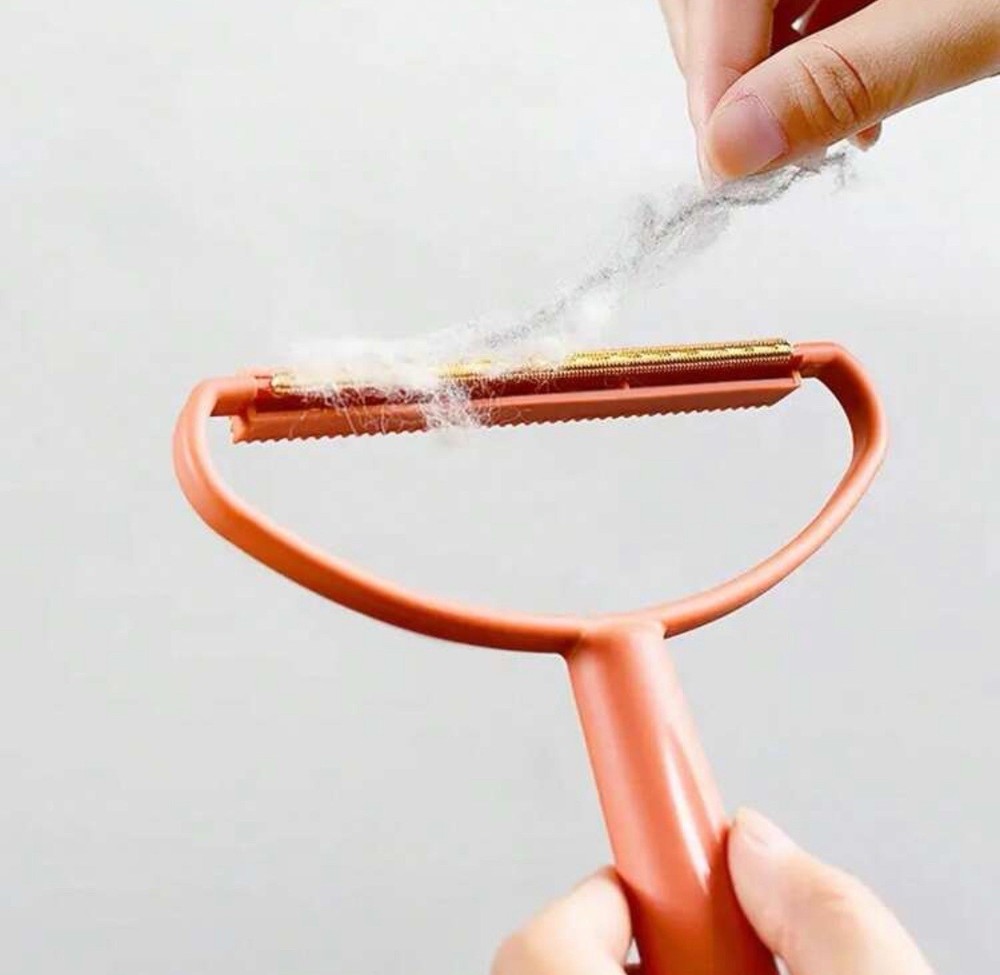 Orange Double Sided Pet Hair Removal