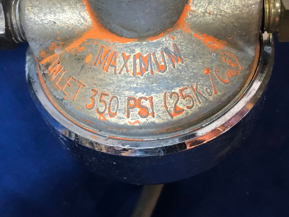 HARRIS Acetylene Regulator 47-50-CL w/ Back Flow Preventer - Used