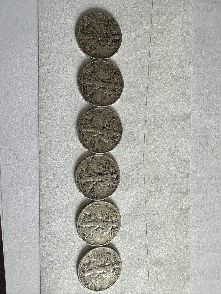 silver half dollar walking liberty coins us