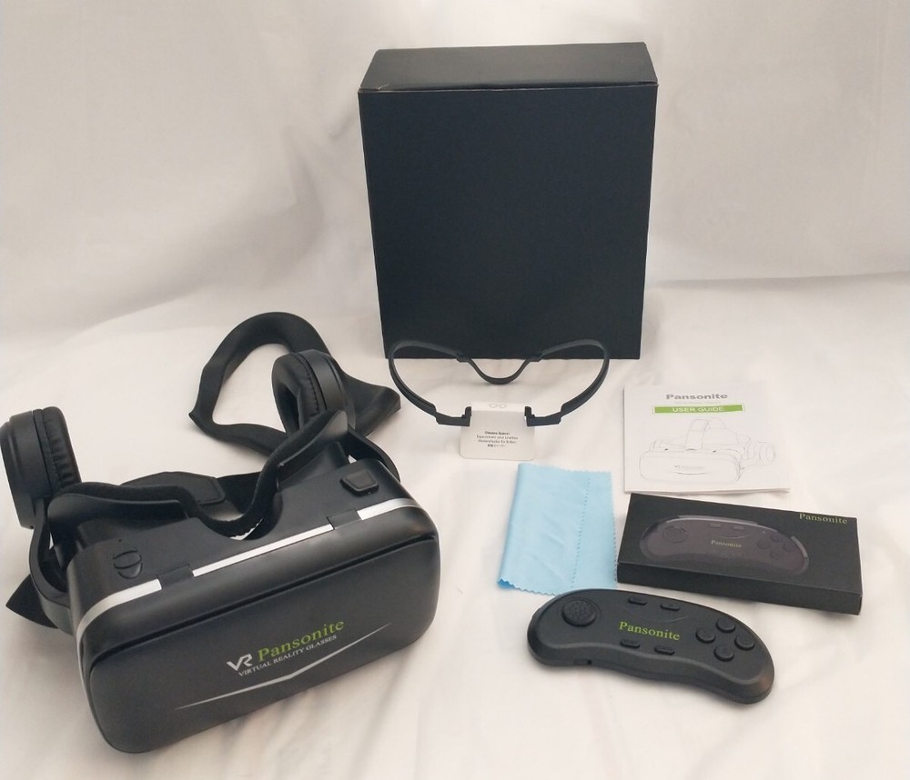 Pansonite VR Headset with Remote Control, 3D Glasses Virtual Reality Headset