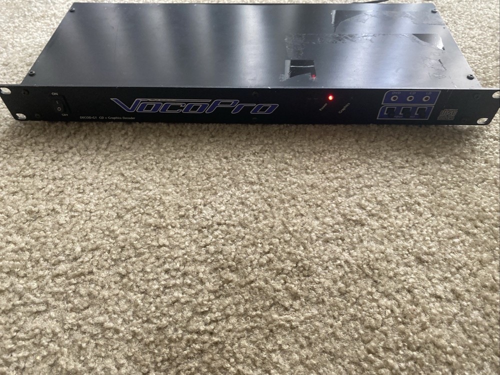 VOCOPRO DECODE G-1 CD Graphics Decoder Karaoke CD Decoder Tested /Working