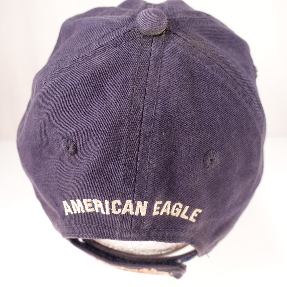 American Eagle Boys Hat Navy Blue One Size Cotton Adjustable