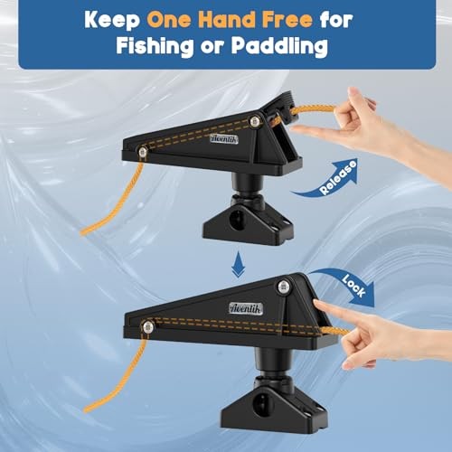 Kayak Anchor Lock System Durable Easy-to-Use Anchor Lock for Side Deck Mount