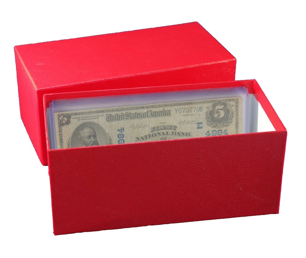 Single Row Red Box for Large Size Currency