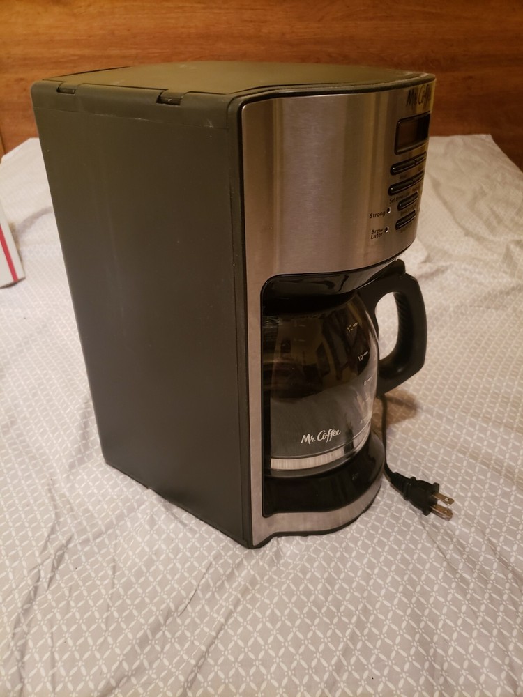 Mr. Coffee 12-Cup Programmable Coffeemaker, BVMC-EHXSS, Rapid Brew, Black