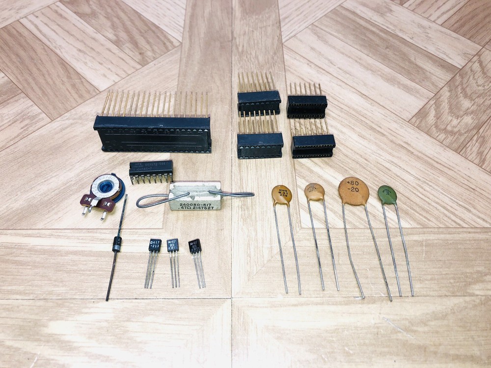 Lot Electronics Ceramic Disc Capacitors Dip Socket Power Diode Resistor NEC Chip