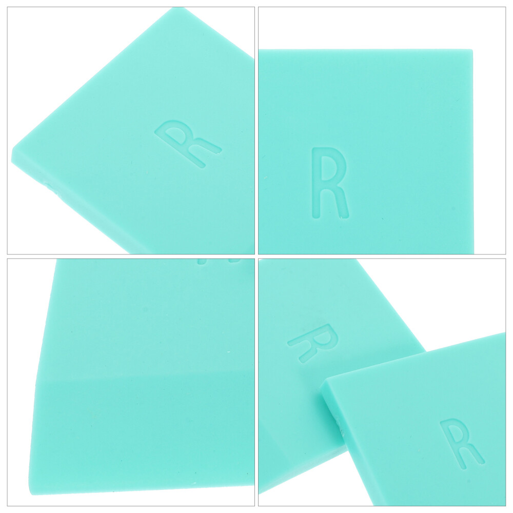 2 Pcs Screen Printing Squeegee Rubber Silk Board Mini Silicone Squeegees Manual