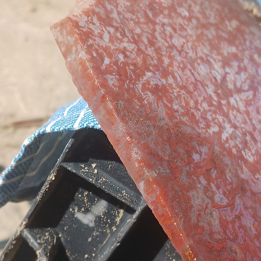 BIG Moss Agate Slab Ready For Lapidary