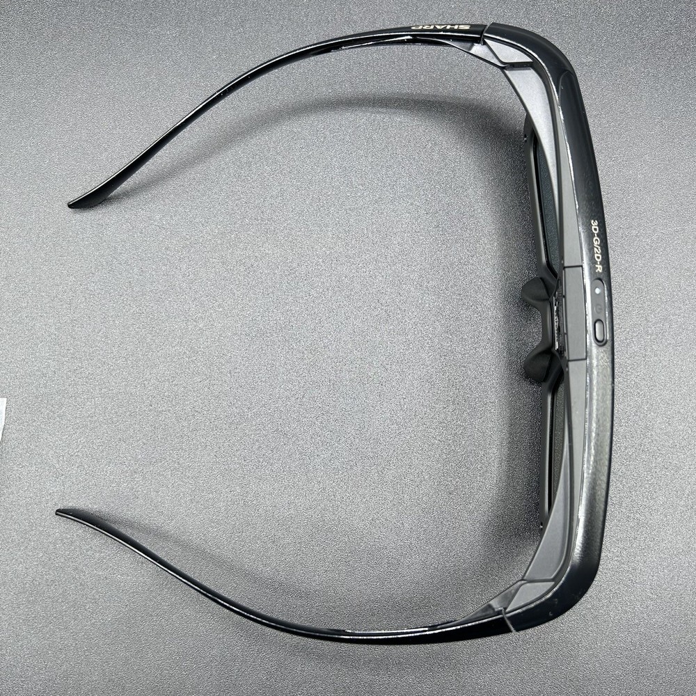 Sharp AN-3DG40 3D Glasses Black NWOT