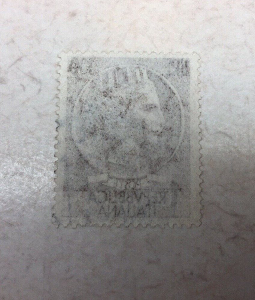 Italian Stamp 100 Lire With Water Mark